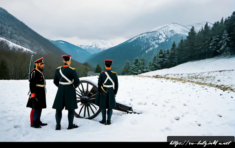불가리아 독립 전쟁 - Photorealistic historical scene of Bulgarian volunteers and Russian infantry during the Bulgarian Wa...